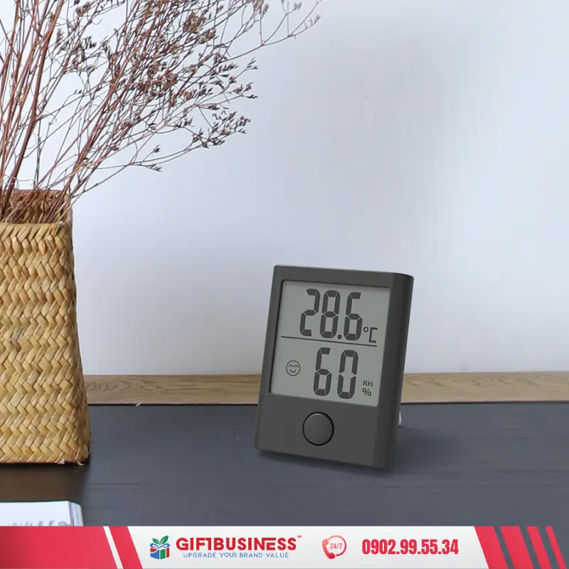 quà tặng nhiệt ẩm kế để bàn