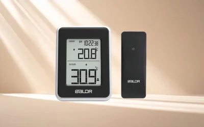 nhiệt kế điện tử balr màu đen