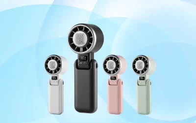 quà tặng in logo doanh nghiệp quạt sạc cầm tay veeco vmf07