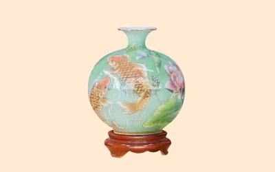 bình hút lộc men lục quà tặng