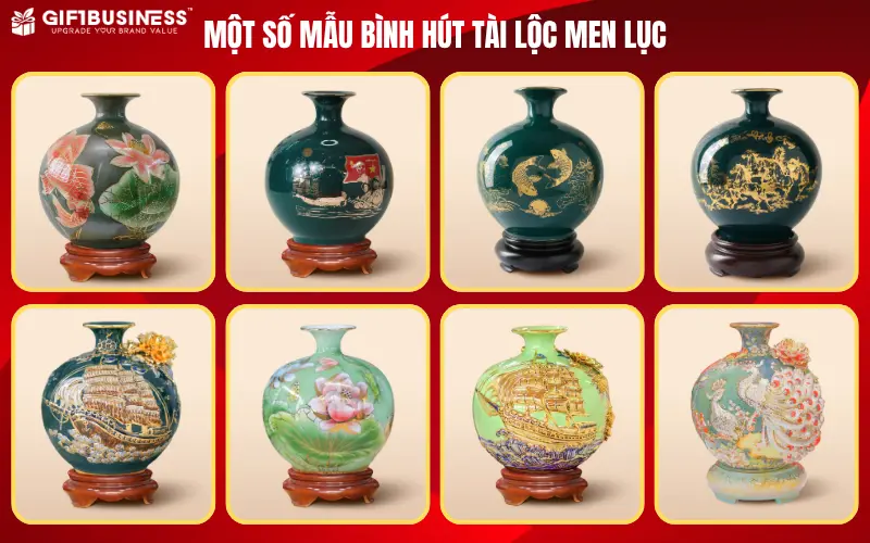 các mẫu bình hút lộc men lục