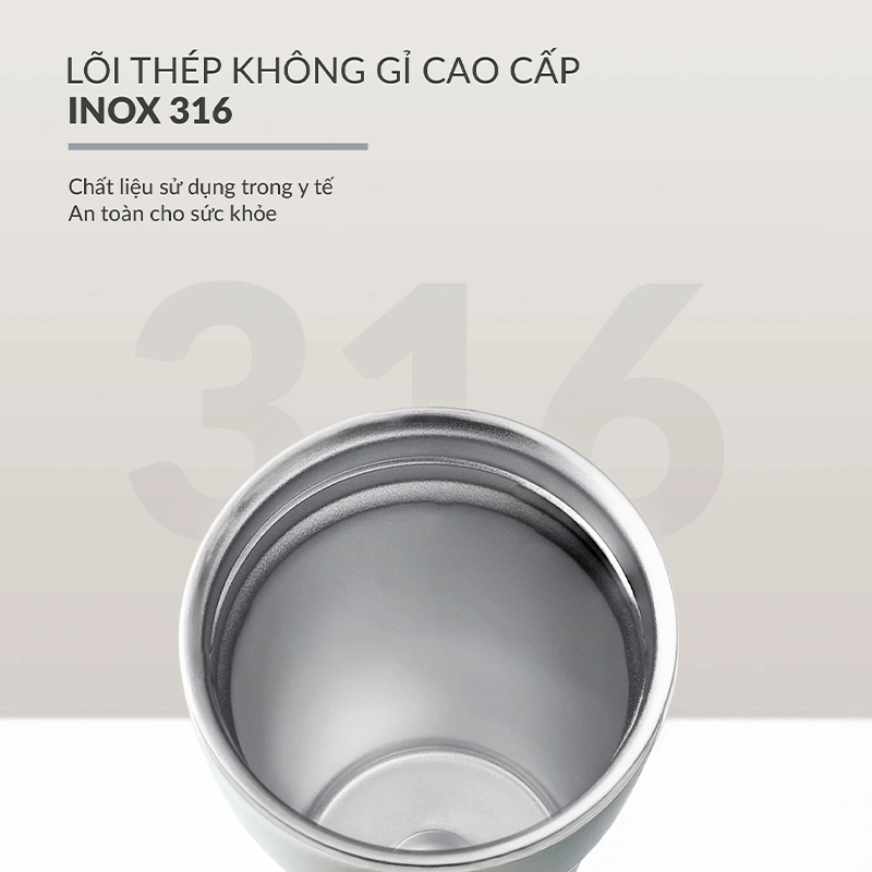 bình ủ nhiệt có phin lọc inox 316