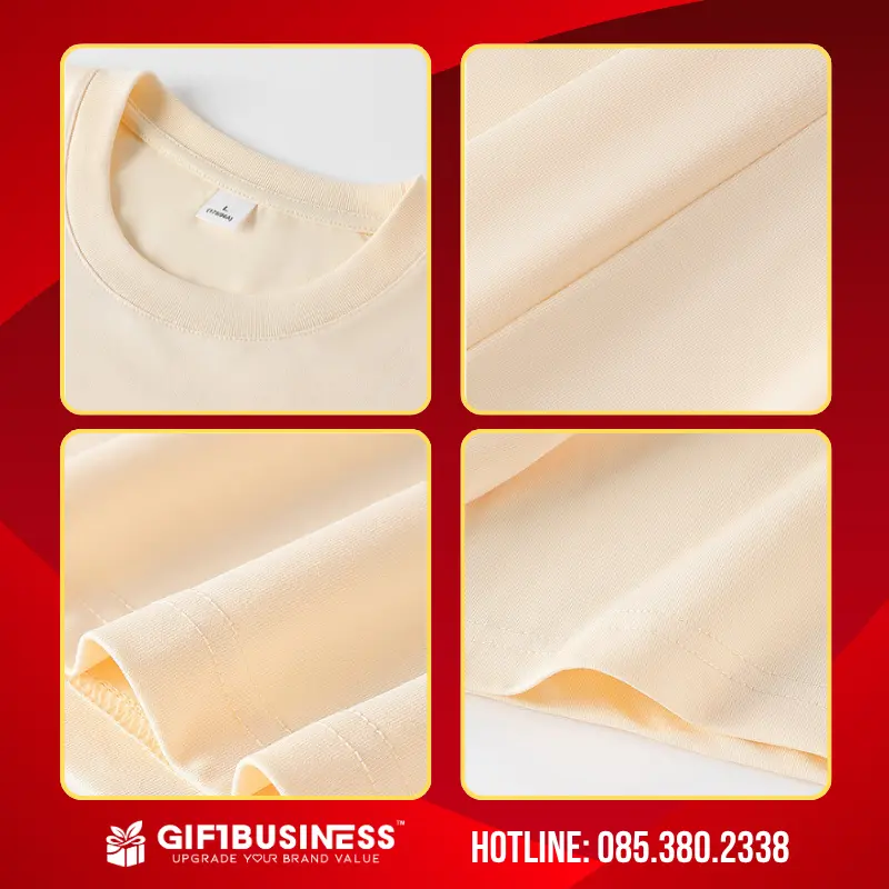 áo thun đồng phục cổ tròn gb06 in logo công ty