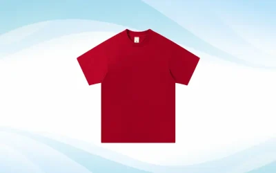 áo thun đồng phục cổ tròn gb05 màu đỏ