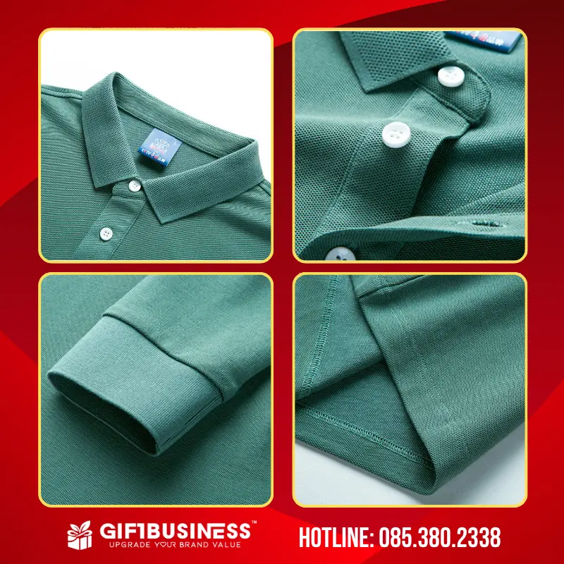 áo thun polo tay dài đồng phục