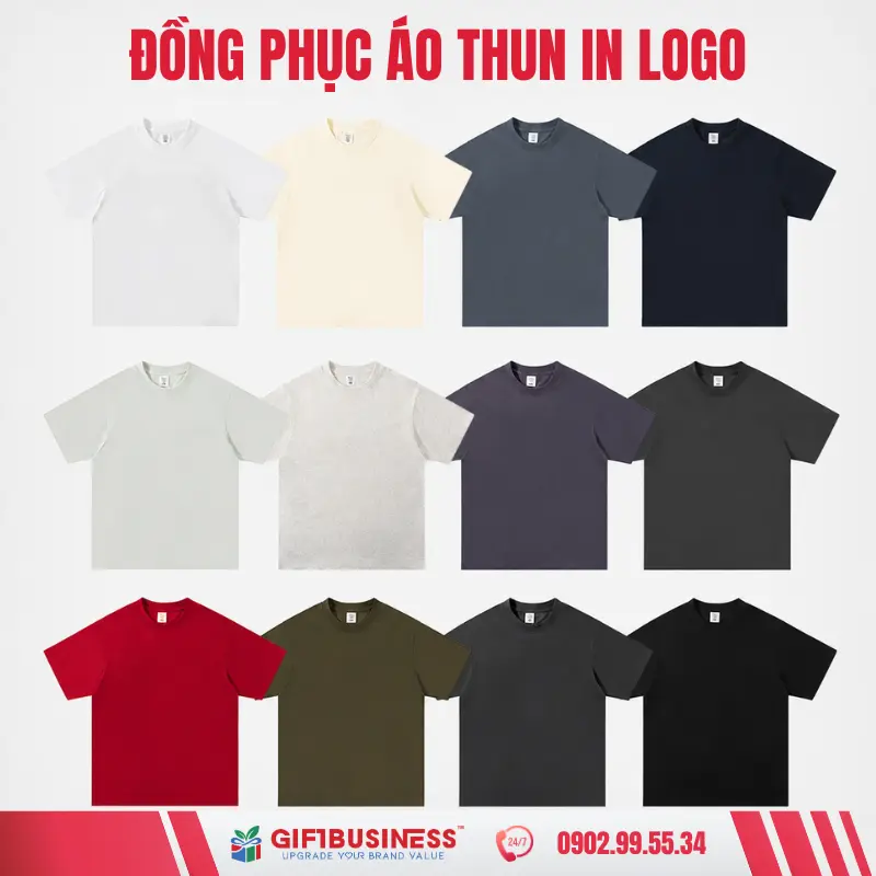 áo thun đồng phục cổ tròn gb05