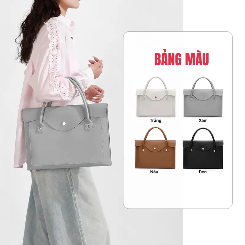 quà tặng túi xách da pu in logo