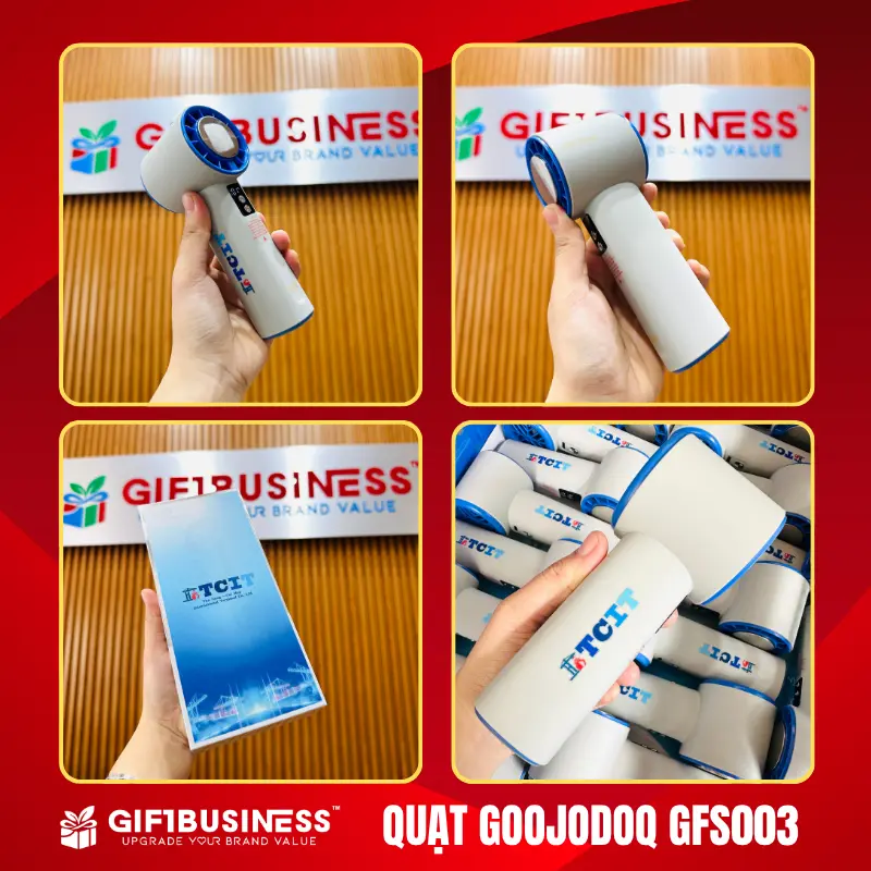in logo lên quạt cầm tay