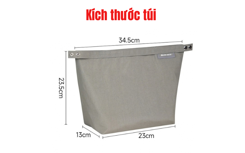 Kích thước sản phẩm túi đựng cơm giữ nhiệt