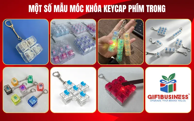 các mẫu móc khóa keycap phím trong