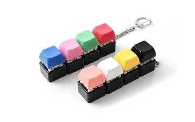 móc khóa keycap 4 phim đế đên