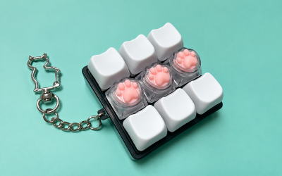 móc khóa keycap chân mèo