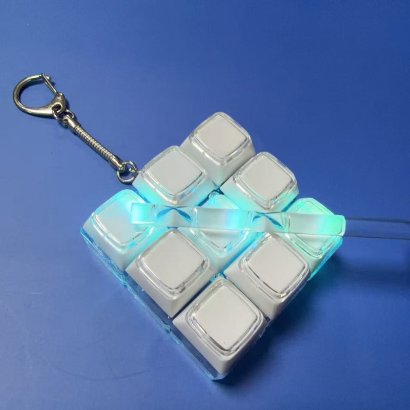 đèn led móc khóa keycap phím 2 lớp