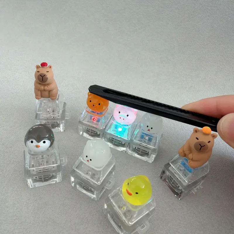 móc khóa keycap cute in logo