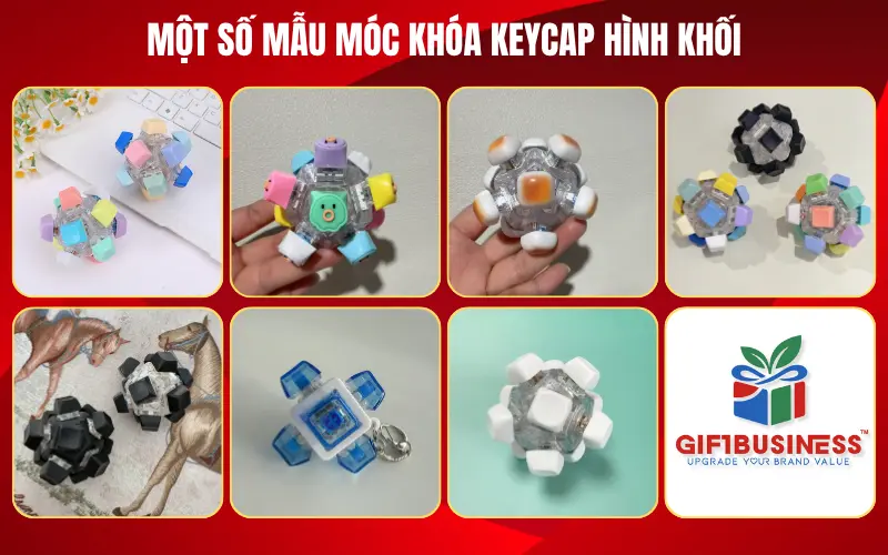 móc khóa keycap hình khối