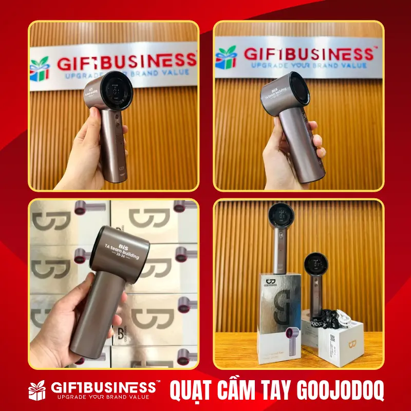 quạt cầm tay in logo