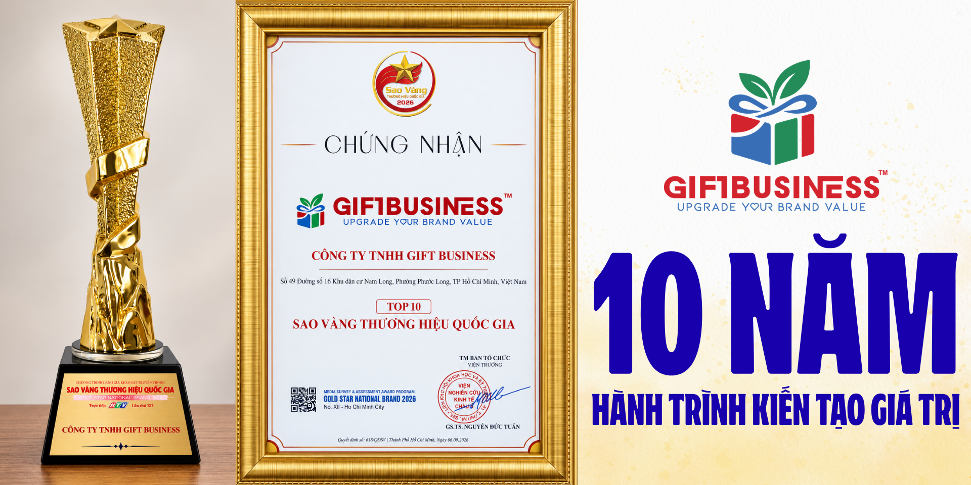thành tựu gift business