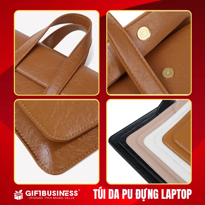túi da pu đựng máy tính
