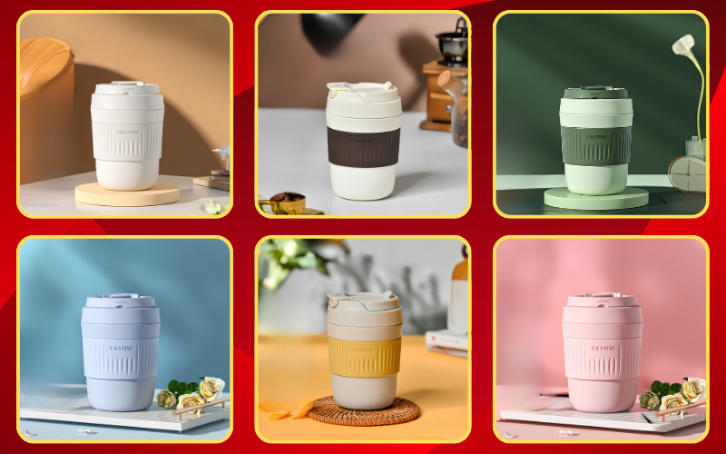 cốc giữ nhiệt vanow 350ml quà tặng