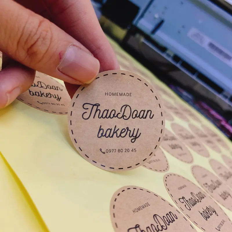 in decal giấy kraft
