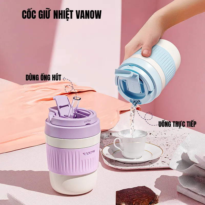 quà tặng cốc giữ nhiệt vanow 350ml